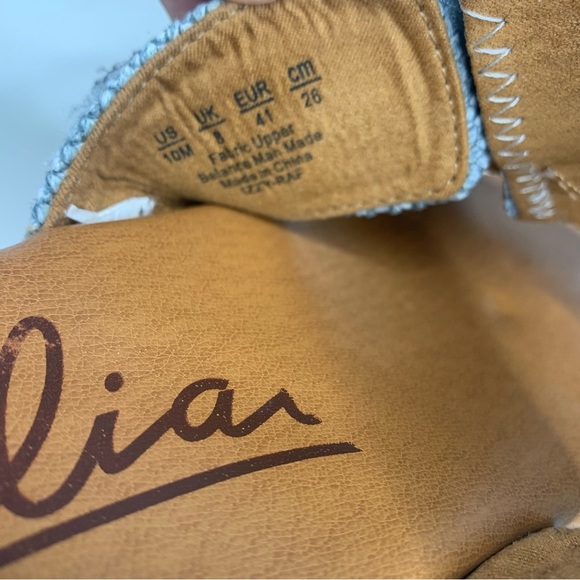 Zodiac Izzy Women’s Teal Blue Platform Sandals Size 10 - Picture 7 of 14